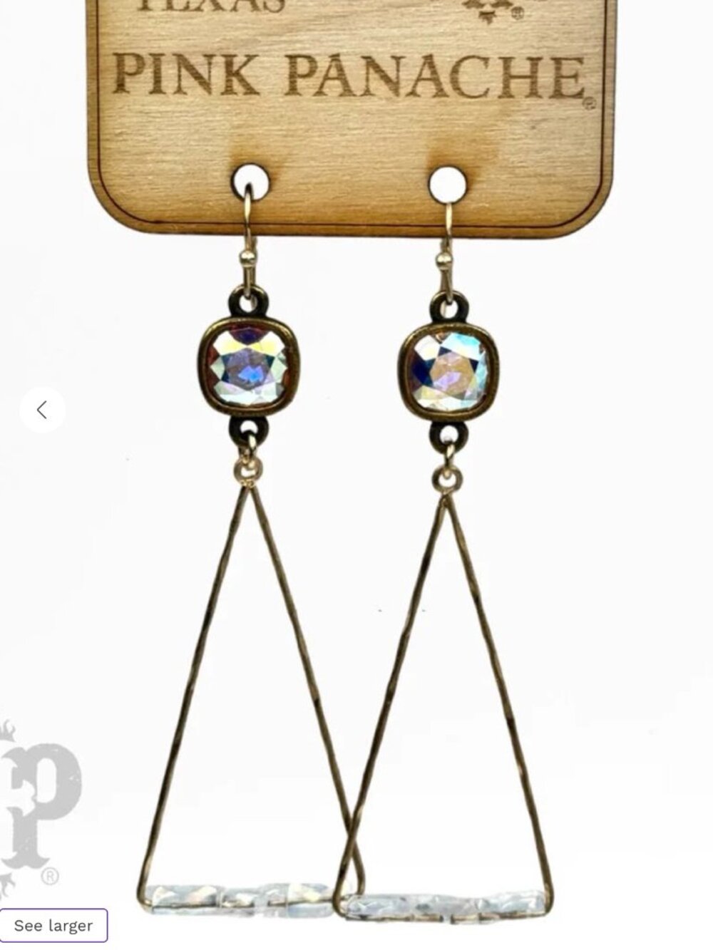 Triangle Swing Earrings - Aurora
